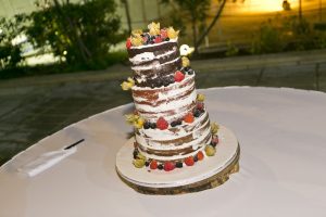 Naked 3 tier cake